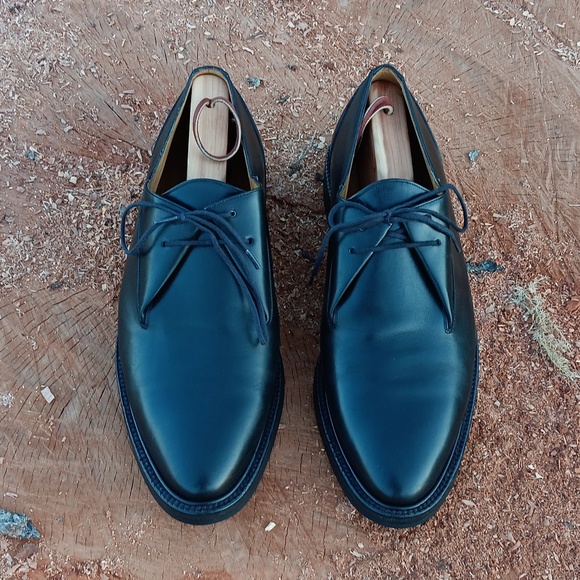 ADAM DERRICK TO BOOT NY MEN'S SHARP BLACK LUXURY LEATHER OXFORD - Picture 5 of 17